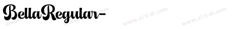 BellaRegular字体转换 BellaRegular字体转换