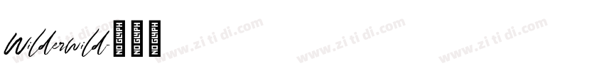 Wilderwild字体转换