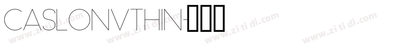 CaslonVThin字体转换