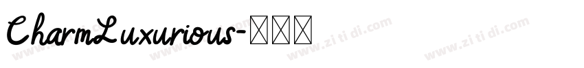 CharmLuxurious字体转换