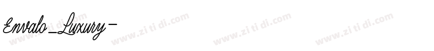 Envalo_Luxury字体转换