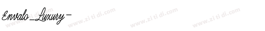 Envalo_Luxury字体转换