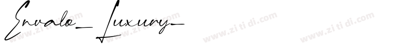 Envalo_Luxury字体转换