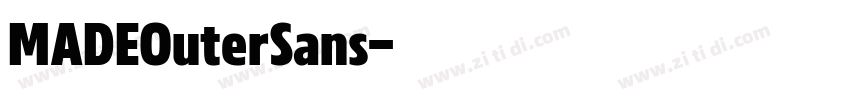 MADEOuterSans字体转换