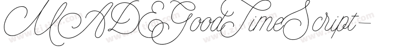 MADEGoodTimeScript字体转换