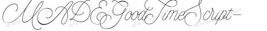 MADEGoodTimeScript字体转换