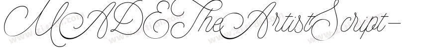 MADETheArtistScript字体转换