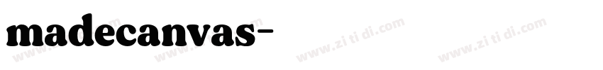 madecanvas字体转换