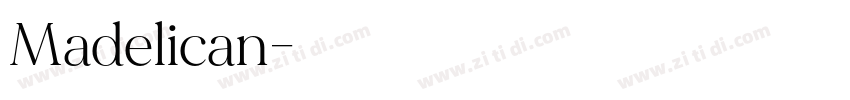 Madelican字体转换