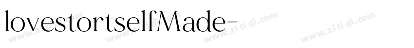 lovestortselfMade字体转换