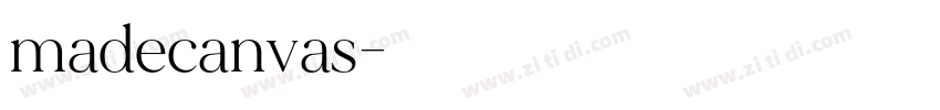 madecanvas字体转换