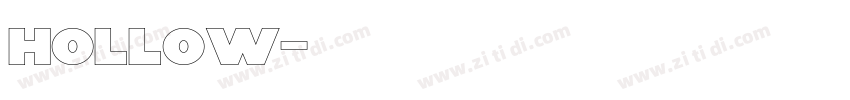Hollow字体转换