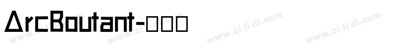 ArcBoutant字体转换