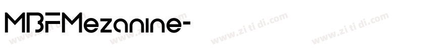 MBFMezanine字体转换