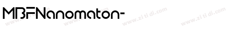 MBFNanomaton字体转换