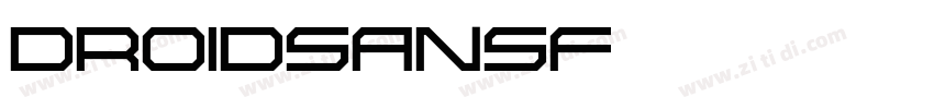 DroidSansF字体转换