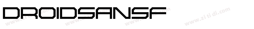 DroidSansF字体转换