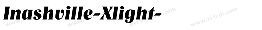 Inashville-Xlight字体转换