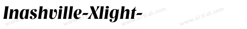 Inashville-Xlight字体转换