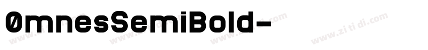 0mnesSemiBold字体转换