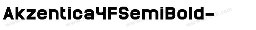Akzentica4FSemiBold字体转换