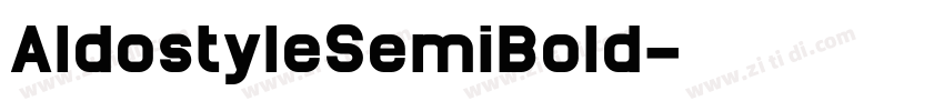 AldostyleSemiBold字体转换