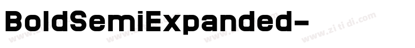 BoldSemiExpanded字体转换