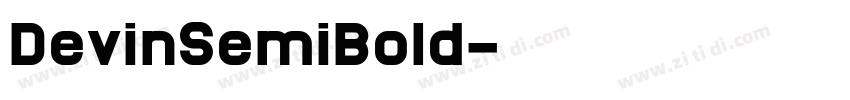 DevinSemiBold字体转换