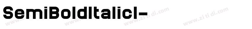 SemiBoldItalicI字体转换