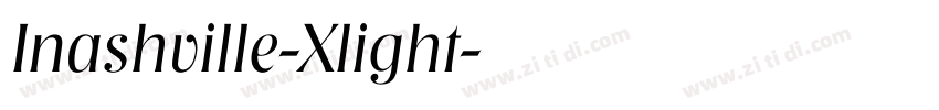 Inashville-Xlight字体转换