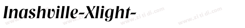 Inashville-Xlight字体转换
