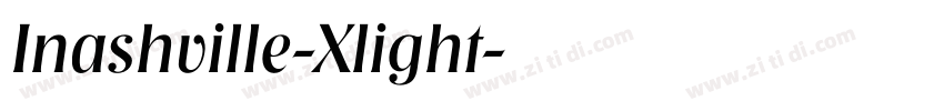 Inashville-Xlight字体转换