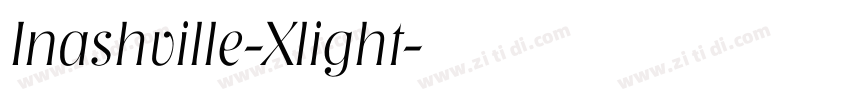 Inashville-Xlight字体转换