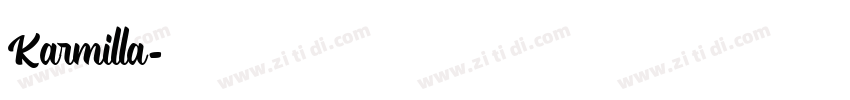 Karmilla字体转换