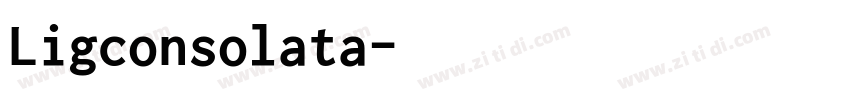 Ligconsolata字体转换