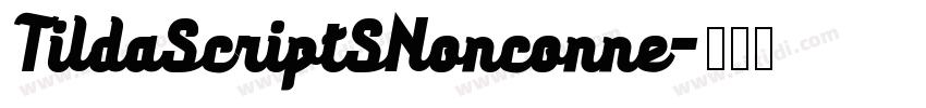 TildaScriptSNonconne字体转换