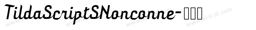 TildaScriptSNonconne字体转换