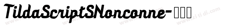 TildaScriptSNonconne字体转换