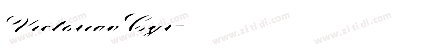 VictorianCyr字体转换