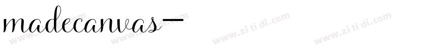 madecanvas字体转换