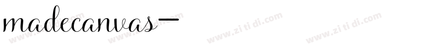 madecanvas字体转换
