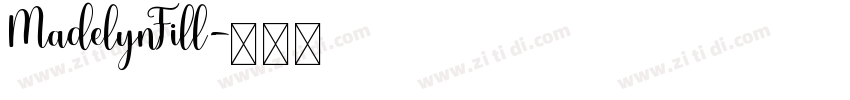 MadelynFill字体转换
