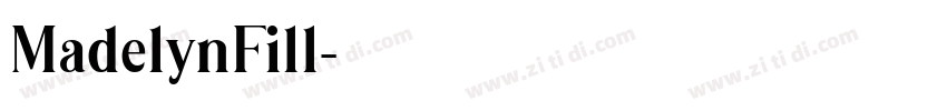 MadelynFill字体转换