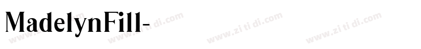 MadelynFill字体转换