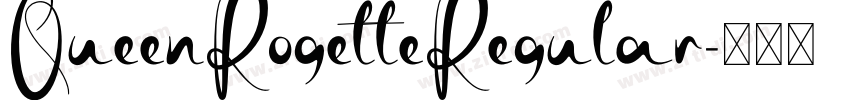 QueenRogetteRegular字体转换