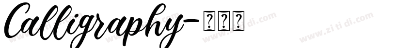 Calligraphy字体转换