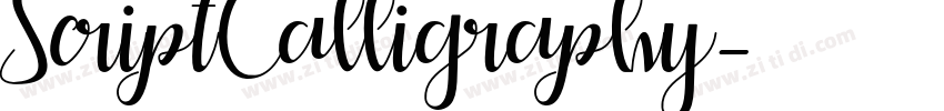 ScriptCalligraphy字体转换