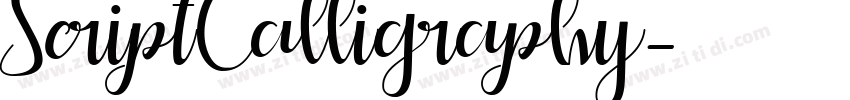 ScriptCalligraphy字体转换