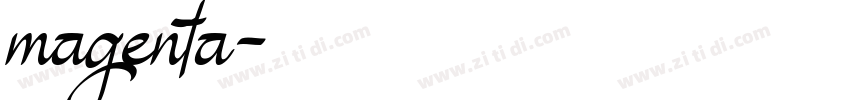 magenta字体转换