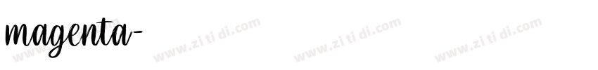 magenta字体转换